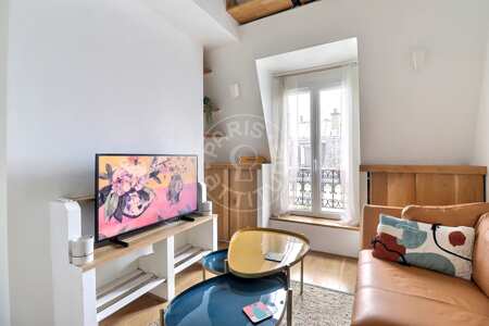 Wohnzimmer Möblierte wohnung - 33m²  - 1 Zimmer - Poissonnière - Paris