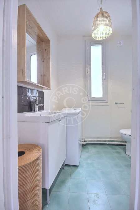 Badezimmer Möblierte wohnung - 34m²  - 1 Zimmer - Canal de l'Ourcq - Paris