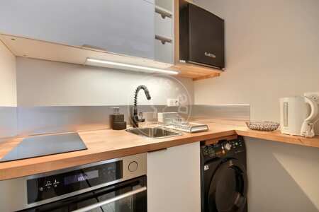 Cozinha Quitinete mobilado - 16m²  - Oberkampf - Paris