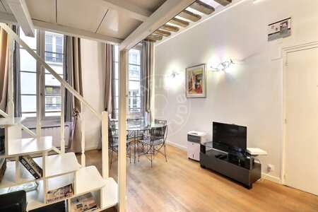 Sala Studio mobilado - 29m²  - Saint-Paul - Paris