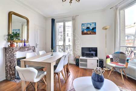 Sala Apartamento mobilado - 59m²  - 2 quartos - Auteuil - Paris