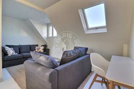 Sala Apartamento mobilado - 60m²  - 2 quartos - Porte de Saint-Cloud - Paris