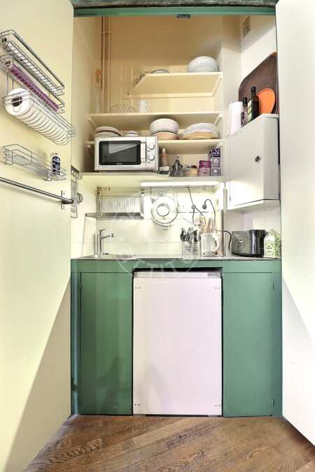Cuisine Appartement meublé - 34m²  - 1 chambre - Champs-Elysées - Paris
