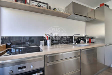 Kitchen Furnished apartment - 65m²  - 2 bedrooms - Montmartre / Place des Abbesses - Paris