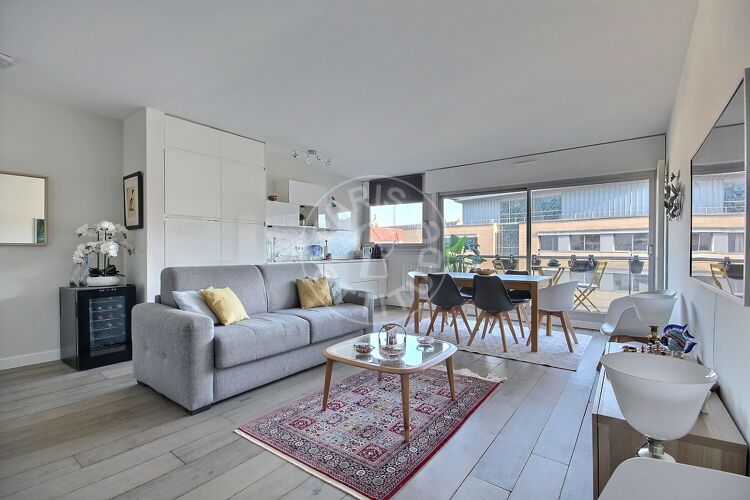Living room - Furnished 1 bedroom - Paris 75015 - 15078