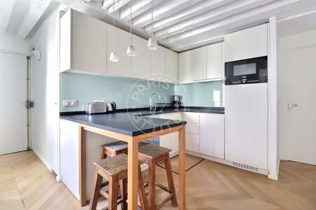 Cucina Appartamento arredato - 62m²  - 2 locali - Saint-Paul - Parigi