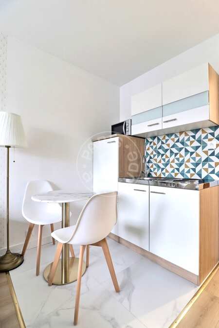 Cozinha Quitinete mobilado - 18m²  - Auteuil - Paris