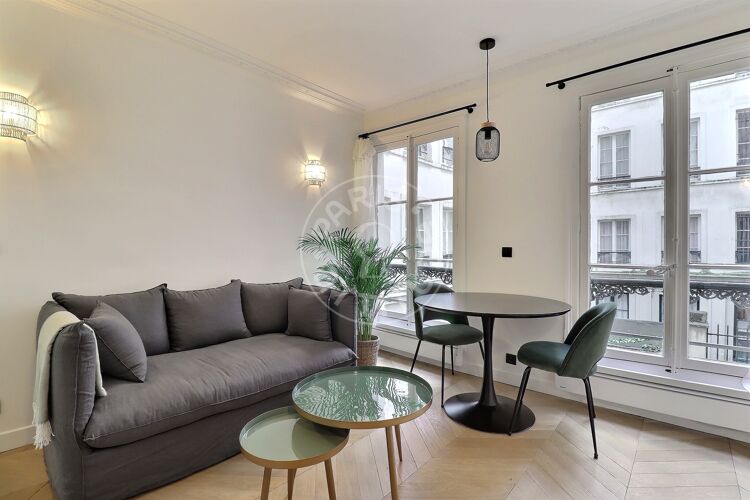 Living room - Furnished 1 bedroom - Paris 75007 - 15092