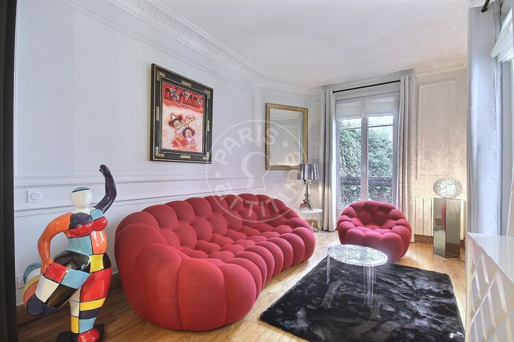 Salon - Studio alcove meublé - Paris 75014 - 15109