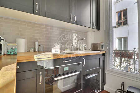 Cozinha Apartamento mobilado - 29m²  - 1 quarto - Place des Fêtes - Paris