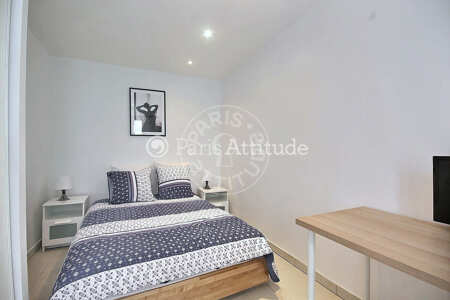 Bedroom Furnished apartment - 35m²  - 1 bedroom - Père Lachaise - Paris