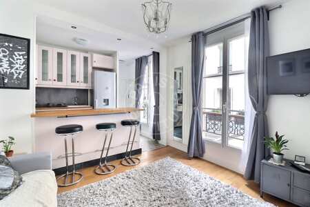 Wohnzimmer Möblierte wohnung - 37m²  - 2 Zimmer - République - Paris