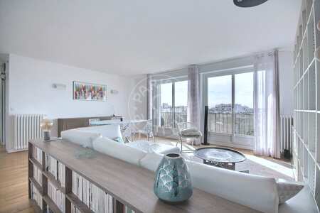 Salon Appartement meublé - 66m²  - 1 chambre - Daumesnil - Paris