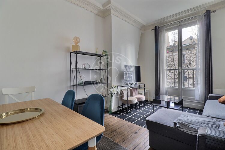 Living room - Furnished 1 bedroom - Paris 75015 - 15128