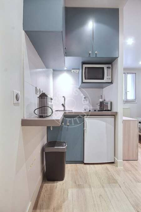 Cuisine Studio meublé - 20m²  - Ecole Militaire / Unesco / Duroc - Paris