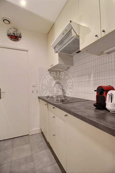 Cocina Piso amueblado - 27m²  - 1 dormitorio - Châtelet - París