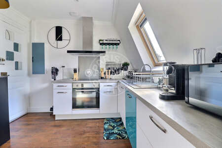 Cuisine Studio meublé - 24m²  - Jules Joffrin - Mairie du 18ème - Paris