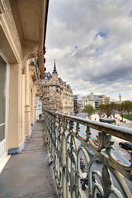 Balcon Appartement meublé - 76m²  - 1 chambre - Nation - Paris