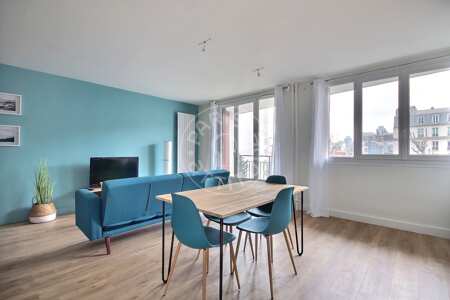 Living room Furnished apartment - 74m² - 2 bedrooms - Marx Dormoy - Paris