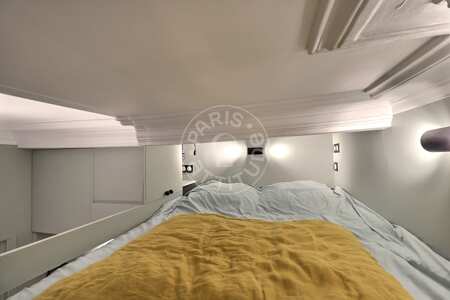 Dormitorio Estudio con alcoba amueblado - 19m²  - Alésia - París