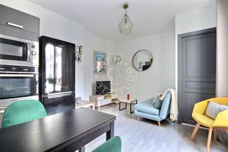 Salotto Appartamento arredato - 36m²  - 1 locale - Jules Joffrin - Mairie du 18ème - Parigi