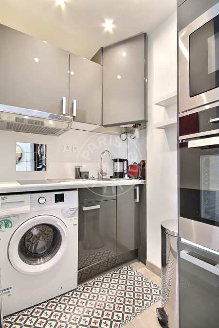 Cucina Appartamento arredato - 36m²  - 1 locale - Jules Joffrin - Mairie du 18ème - Parigi