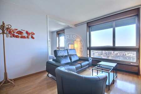 Wohnzimmer Möblierte wohnung - 41m²  - 1 Zimmer - Bir-Hakeim - Paris