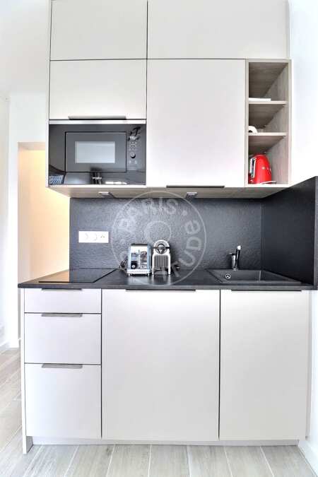 Cozinha Quitinete mobilado - 16m²  - Neuilly-sur-Seine