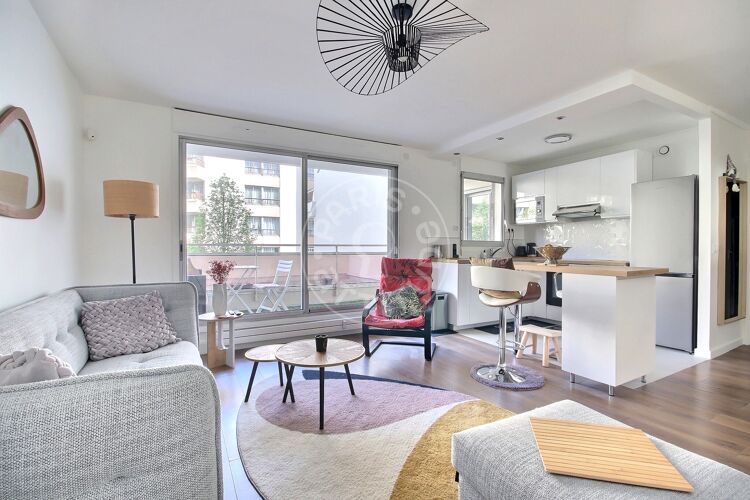 Living room - Furnished 1 bedroom - Vincennes 94300 - 15162
