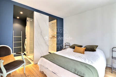 Chambre Appartement meublé - 49m²  - 1 chambre - Poissonnière - Paris