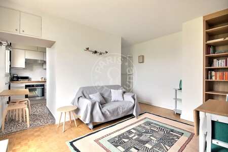 Wohnzimmer Möblierte wohnung - 38m²  - 1 Zimmer - Plaisance / Pernety - Paris