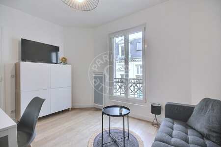 Living room Furnished apartment - 36m²  - 2 bedrooms - Plaisance / Pernety - Paris