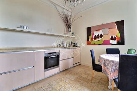 Cozinha Apartamento mobilado - 230m²  - 3 quartos - Ile de la Cité - Paris