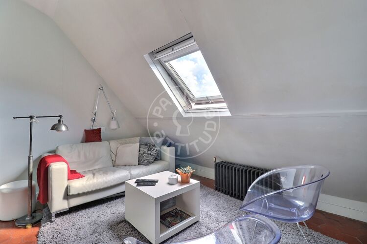 Living room - Furnished studio alcove - Paris 75008 - 15213