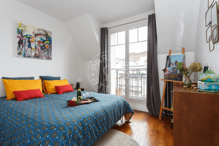 Chambre Appartement meublé - 34m²  - 1 chambre - Montmartre / Place des Abbesses - Paris