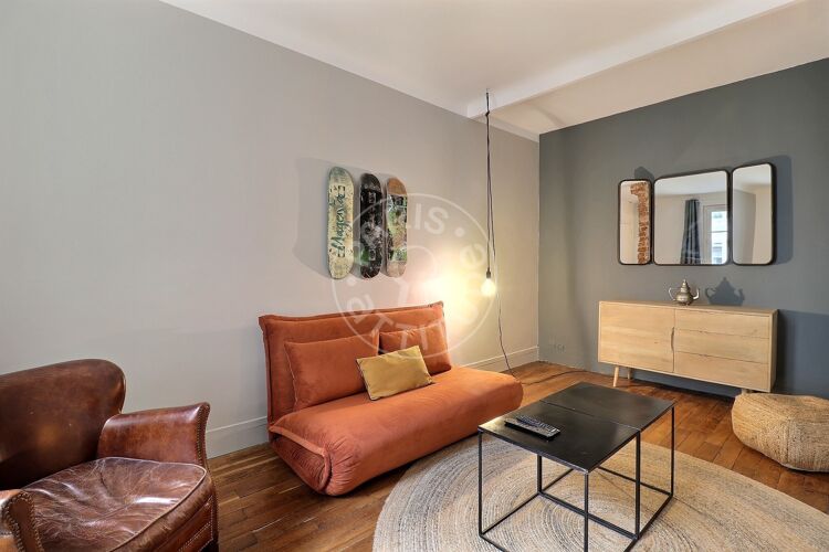 Living room - Furnished studio - Paris 75011 - 15228