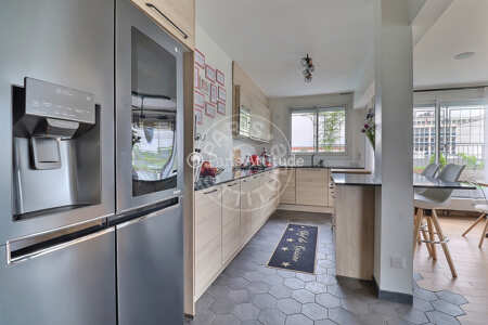 Cuisine Appartement meublé - 118m²  - 3 chambres - Canal de l'Ourcq - Paris