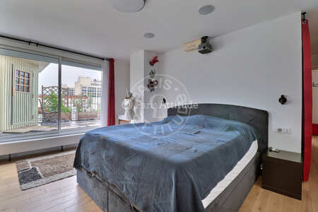 Chambre Appartement meublé - 118m²  - 3 chambres - Canal de l'Ourcq - Paris