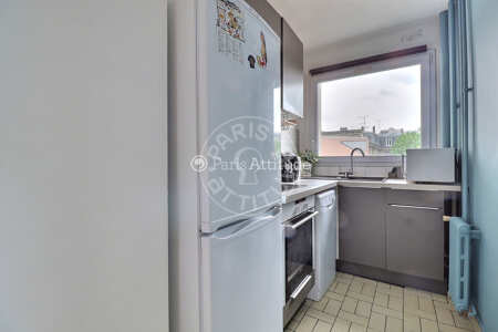 Cozinha Apartamento mobilado - 43m²  - 1 quarto - Canal de l'Ourcq - Paris