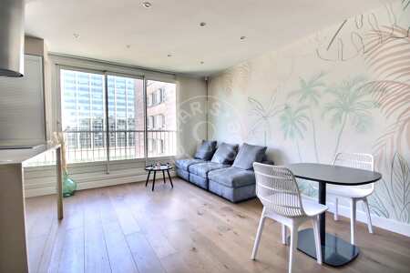 Living room Furnished apartment - 70m²  - 2 bedrooms - Levallois-Perret
