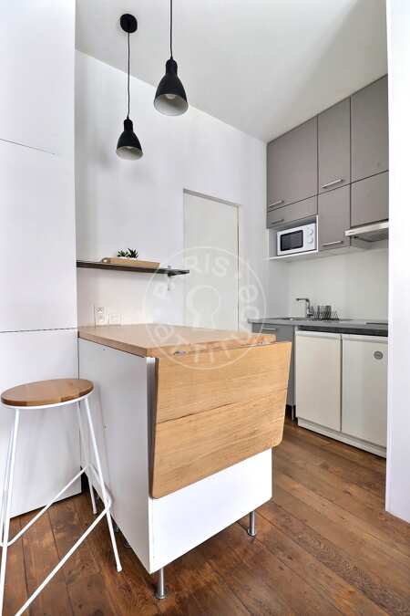 Cuisine Studio alcove meublé - 24m²  - Reuilly-Diderot - Paris
