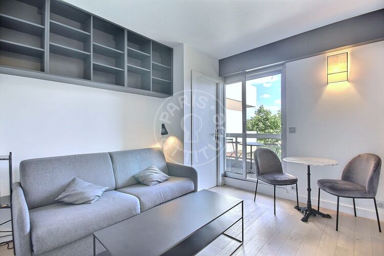 Living room - Furnished 1 bedroom - Paris 75011 - 15234