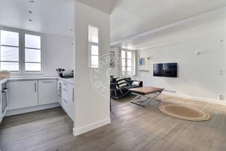 Living room Furnished apartment - 45m²  - 1 bedroom - Poissonnière - Paris