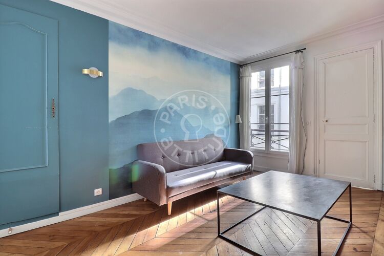 Salon - 2 chambres meublé - Paris 75010 - 15237