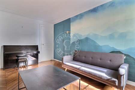 Salon Appartement meublé - 60m² - 2 chambres - Grands Boulevards / Bonne Nouvelle - Paris