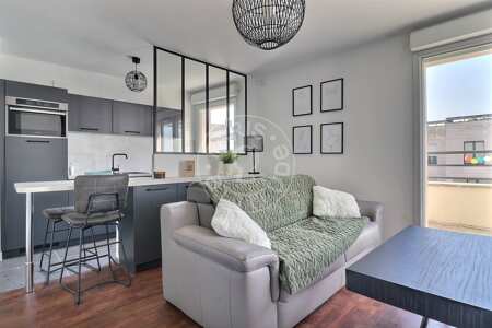 Salón Piso amueblado - 39m²  - 1 dormitorio - Levallois-Perret