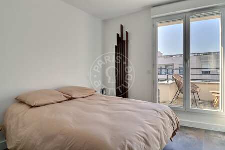 Dormitorio Piso amueblado - 39m²  - 1 dormitorio - Levallois-Perret