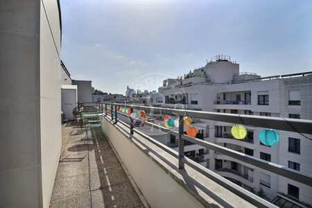 Terraza Piso amueblado - 39m²  - 1 dormitorio - Levallois-Perret
