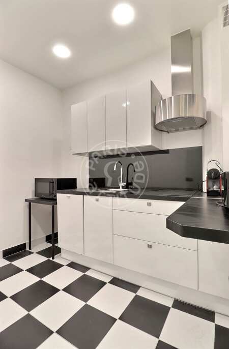 Cozinha Apartamento mobilado - 42m²  - 1 quarto - Triangle d'Or - Paris