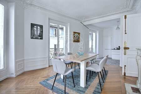 Esszimmer Möblierte wohnung - 115m²  - 3 Zimmer - Pyramides / Palais Royal - Paris